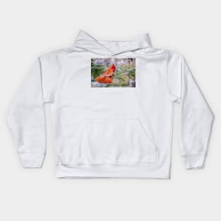 Christmas Cardinal Kids Hoodie